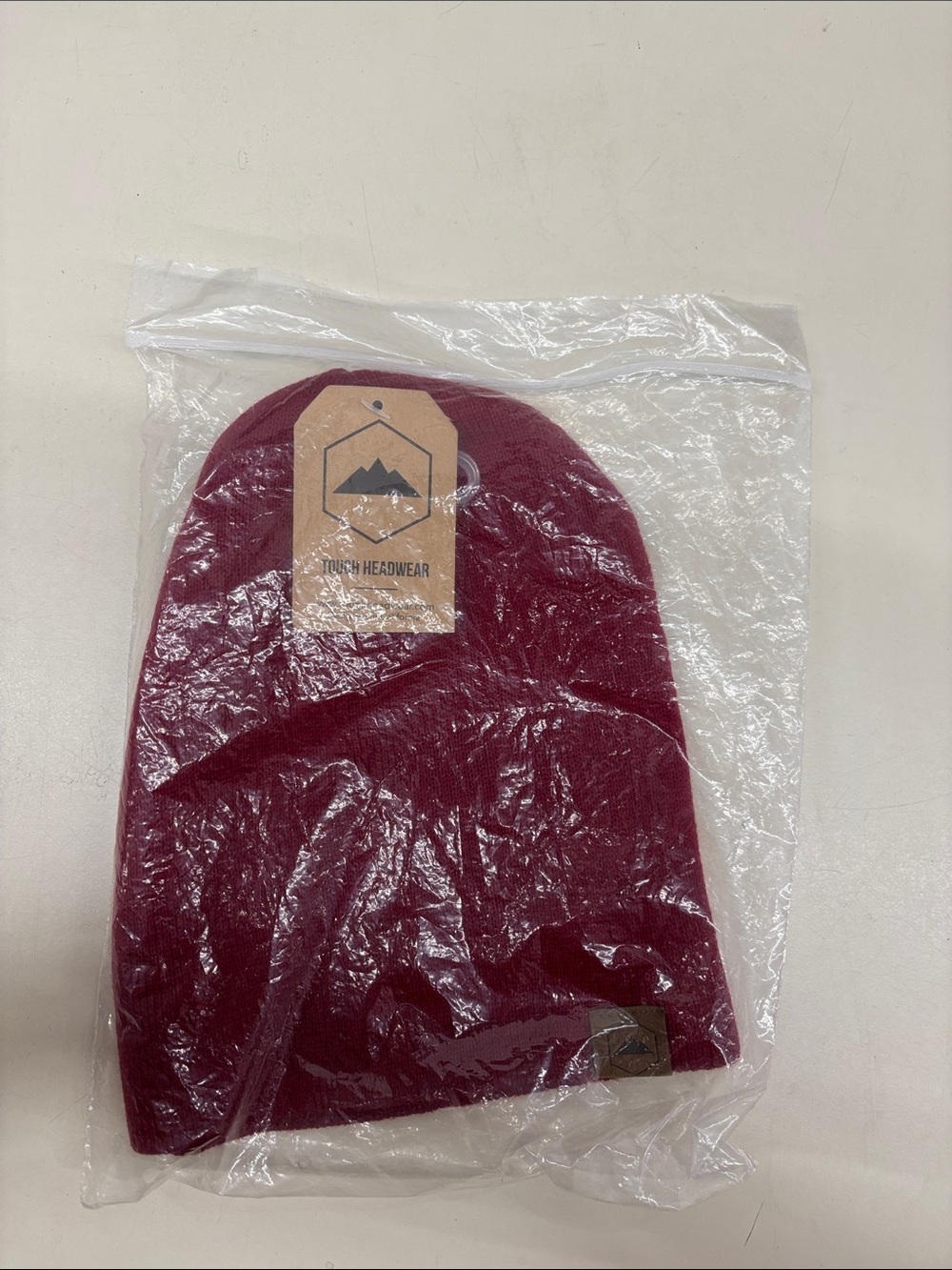 NWT Tough Headwear Men's Burgundy Knit Beanie